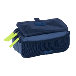 Bolso escolar portatodo safta triple big munich blue indigo 100x215x80 mm