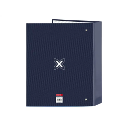 Carpeta safta 4 anillas folio carton lomo ancho munich blue indigo