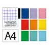 Cuaderno espiral liderpapel a4 witty tapa dura 80h 90gr cuadro 8mm con margen colores surtidos