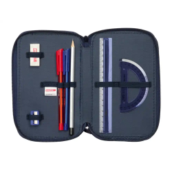 Plumier escolar safta triple 37 piezas new edition 195x125x55 mm