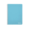 Cuaderno espiral liderpapel a4 witty tapa dura 80h 90gr cuadro 8mm con margen colores surtidos