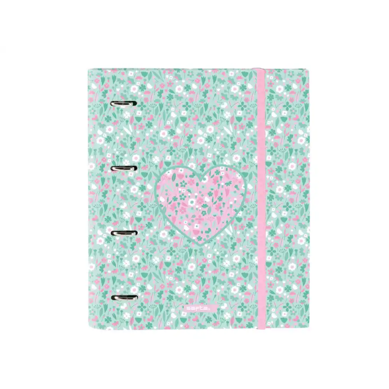 Carpeta safta 4 anillas de 35mm a4 con recambio 100h con goma y 5 separadores cuore