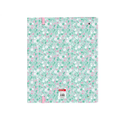 Carpeta safta 4 anillas de 35mm a4 con recambio 100h con goma y 5 separadores cuore