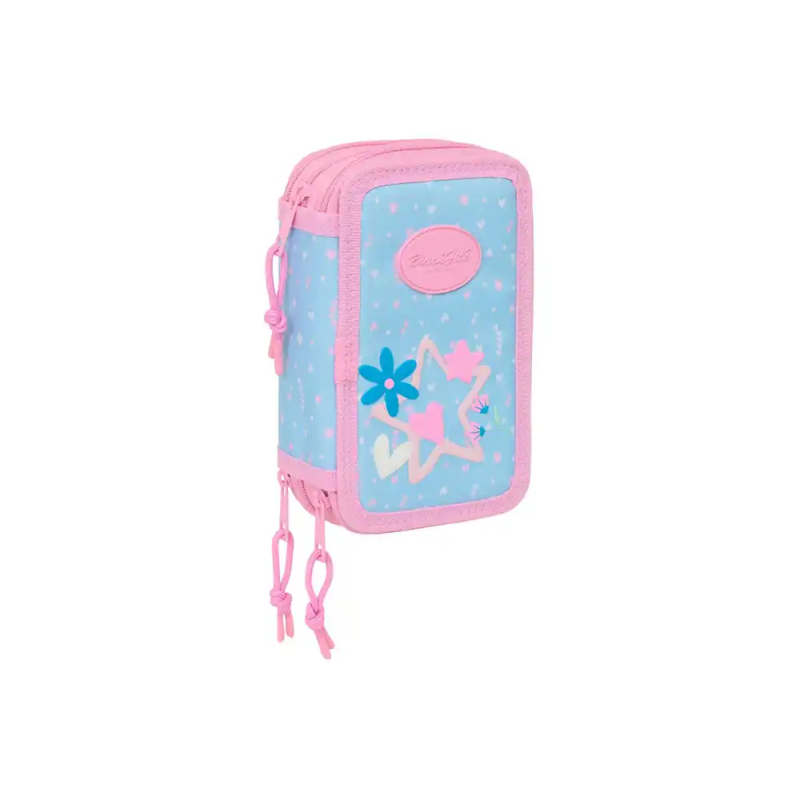 Plumier escolar safta triple 37 piezas blackfit8 smile 195x125x55 mm