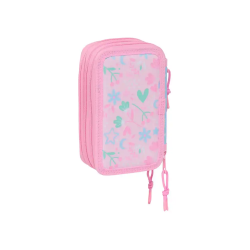 Plumier escolar safta triple 37 piezas blackfit8 smile 195x125x55 mm