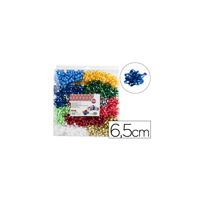 Lazo liderpapel fantasia maxi metalizado colores surtidos