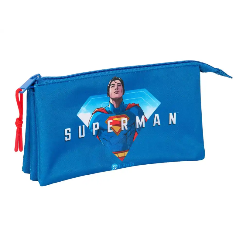 Bolso escolar portatodo safta triple superman 120x220x30 mm