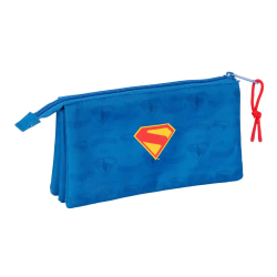 Bolso escolar portatodo safta triple superman 120x220x30 mm