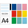Cuaderno espiral liderpapel a4 witty tapa dura 80h 90gr pauta 3,5mm con margen colores surtidos