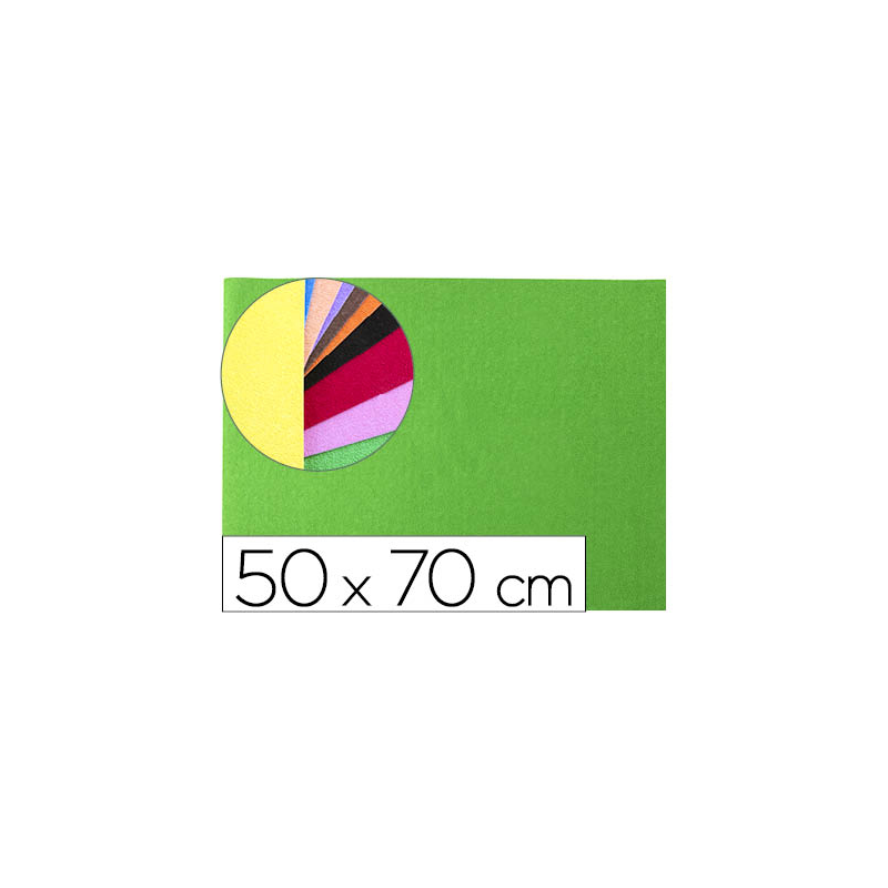 Goma eva liderpapel 50x70cm 60g/m2 espesor 2mm textura toalla verde