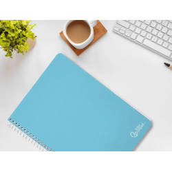 Cuaderno espiral liderpapel a4 witty tapa dura 80h 90gr pauta 3,5mm con margen colores surtidos