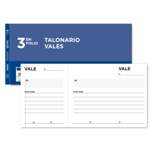 Talonario liderpapel vales...