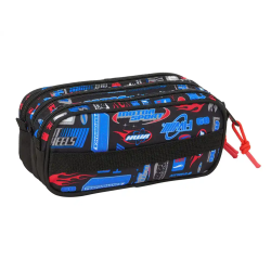 Bolso escolar portatodo safta triple big hot wheels 100x215x80 mm