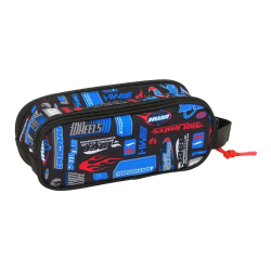 Bolso escolar portatodo safta doble hot wheels 80x210x60 mm