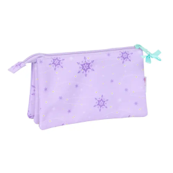 Bolso escolar portatodo safta triple frozen spirit 120x220x30 mm