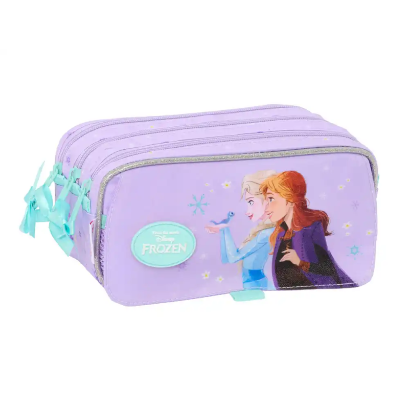 Bolso escolar portatodo safta triple big frozen spirit 100x215x80 mm