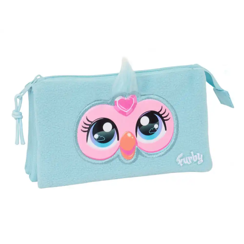 Bolso escolar portatodo safta triple furby 120x220x30 mm