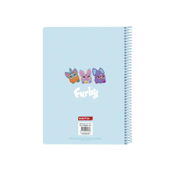 Cuaderno espiral safta cuarto 80h 60gr cuadro 4mm tapa extradura furby
