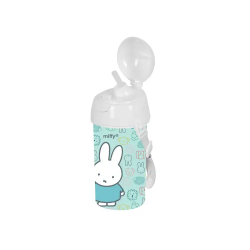 Botella portaliquidos safta 500ml apertura automatica con pajita miffy friends 195x75x75 mm