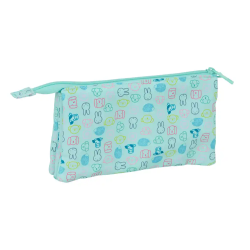 Bolso escolar portatodo safta triple reciclado y repelente al agua miffy friends 120x220x30 mm