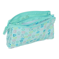 Bolso escolar portatodo safta triple reciclado y repelente al agua miffy friends 120x220x30 mm