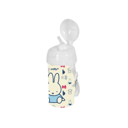Botella portaliquidos safta 500ml apertura automatica con pajita miffy buddy 195x75x75 mm