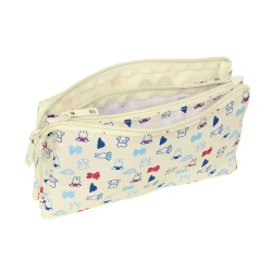 Bolso escolar portatodo safta triple reciclado y repelente al agua miffy buddy 120x220x30 mm