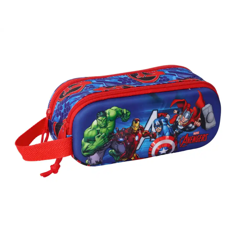 Bolso escolar portatodo safta doble 3d mochilas 3d avengers 80x210x60 mm