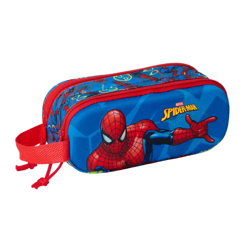 Bolso escolar portatodo safta doble 3d mochilas 3d spider-man 80x210x60 mm