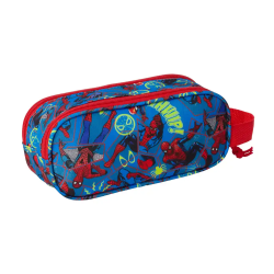 Bolso escolar portatodo safta doble 3d mochilas 3d spider-man 80x210x60 mm