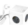 Regleta q-connect de cubo enchufe multiple power cube 6 en 1 cable de 1,4mt 3 tomas de corriente+2 usb+1 usb c