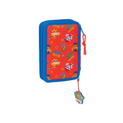 Plumier escolar safta doble pequeño 29 piezas paw patrol cool 195x125x40 mm