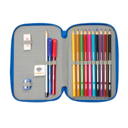 Plumier escolar safta doble pequeño 29 piezas paw patrol cool 195x125x40 mm