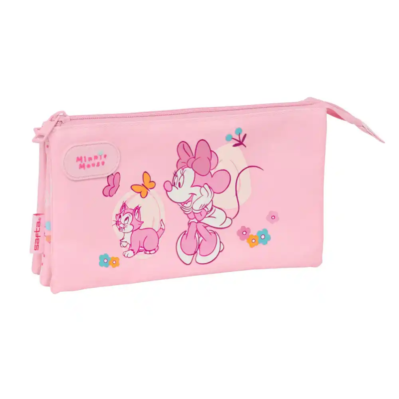 Bolso escolar portatodo safta triple minnie mouse baby 120x220x30 mm