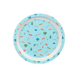 Set de platos cubiertos y vaso safta preescolar 260x260x90 mm