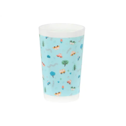 Set de platos cubiertos y vaso safta preescolar 260x260x90 mm