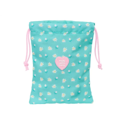 Saquito merienda safta peppa pig pretty flowers 250x200 mm