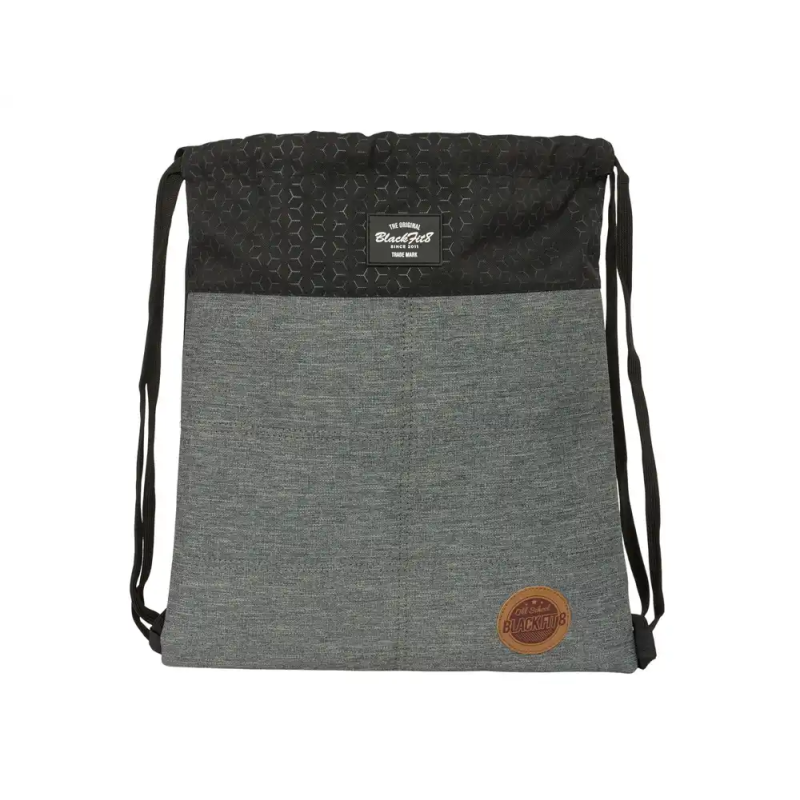 Saco plano safta reciclado blackfit8 old school 400x350x10 mm