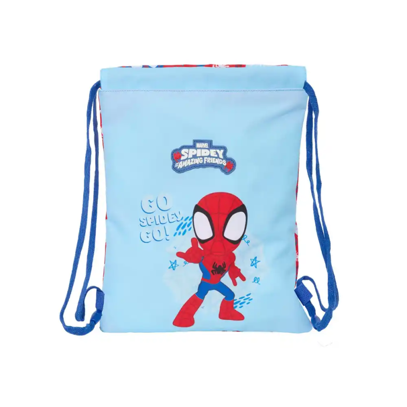 Saco plano safta junior spidey rescue 340x260x10 mm
