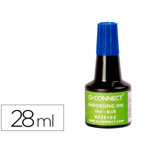 Tinta tampon q-connect azul...