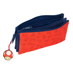 Bolso escolar portatodo safta triple super mario trick 120x220x30 mm
