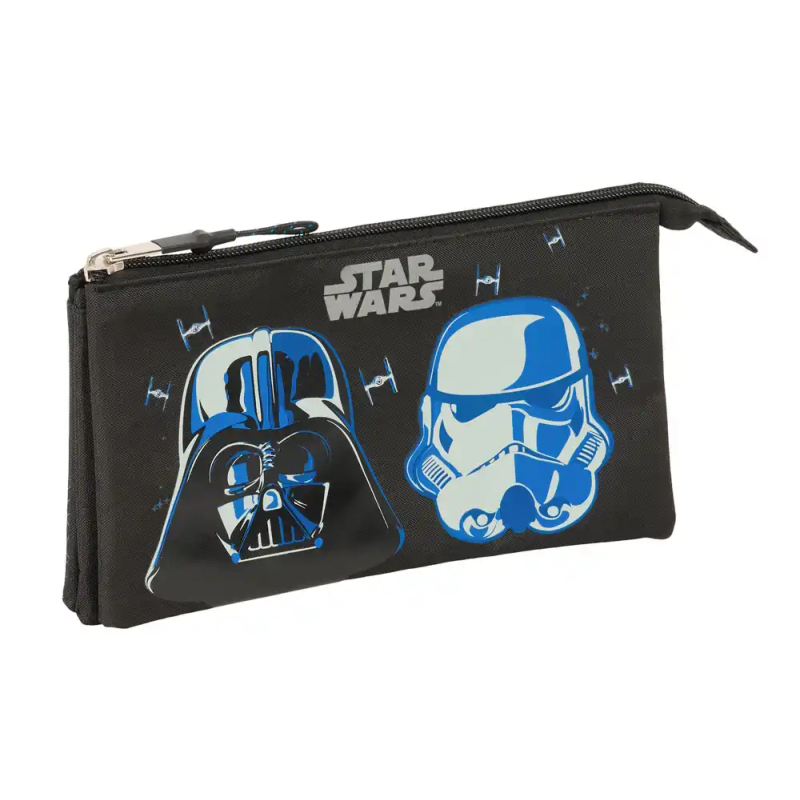 Bolso escolar portatodo safta triple star wars rebellion 120x220x30 mm