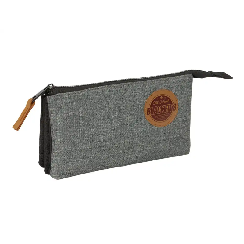 Bolso escolar portatodo safta triple reciclado blackfit8 old school 120x220x30 mm