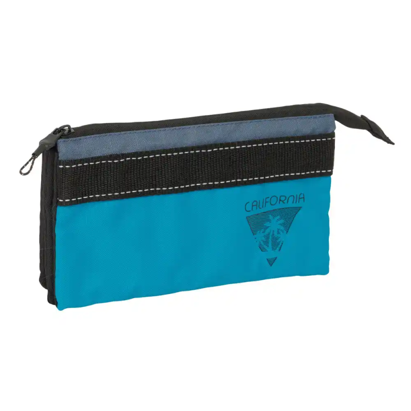 Bolso escolar portatodo safta triple reciclado blackfit8 california 120x220x30 mm