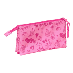 Bolso escolar portatodo safta triple rainbow high shine 120x220x30 mm