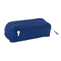 Bolso escolar portatodo safta triple con goma elastica 22cm f.c. barcelona navy blue 85x220x60 mm