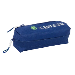 Bolso escolar portatodo safta triple con goma elastica 22cm f.c. barcelona navy blue 85x220x60 mm