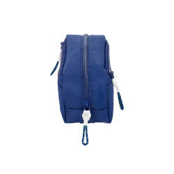 Bolso escolar portatodo safta triple con goma elastica 22cm f.c. barcelona navy blue 85x220x60 mm