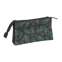 Bolso escolar portatodo safta triple nerf game 120x220x30 mm