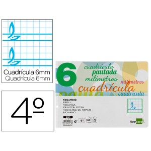 Recambio liderpapel cuarto...
